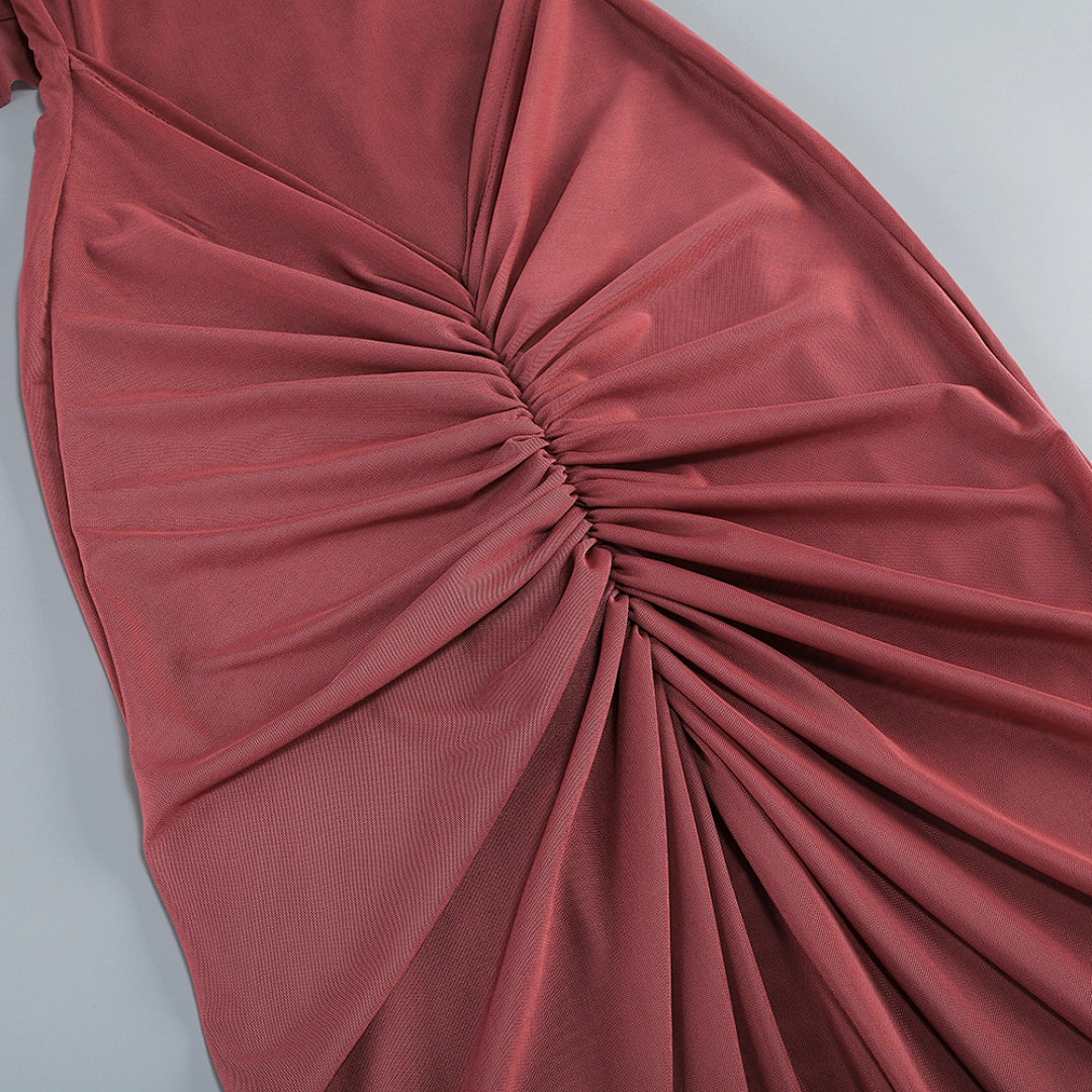 Ivory Satin A-line Evening Gown with Beaded Sweetheart Neckline