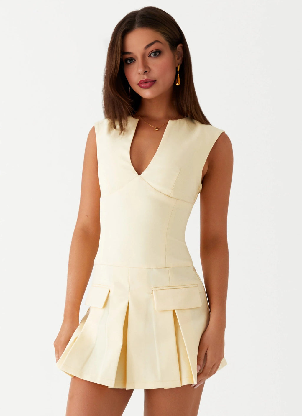 Elegeleges Exclusive - Cassia Mini Dress - Yellow