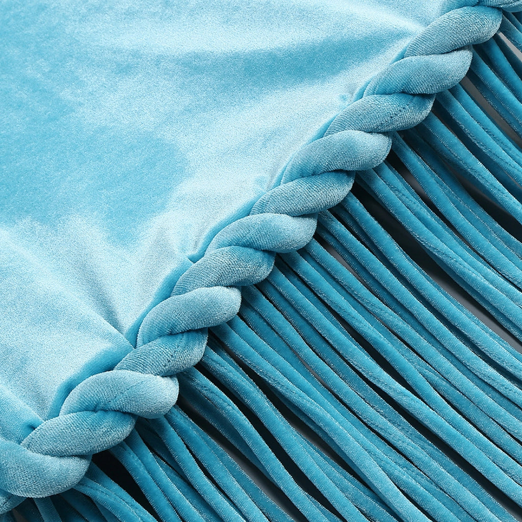 Royal Blue Sequin Mermaid Evening Gown with Beaded Details