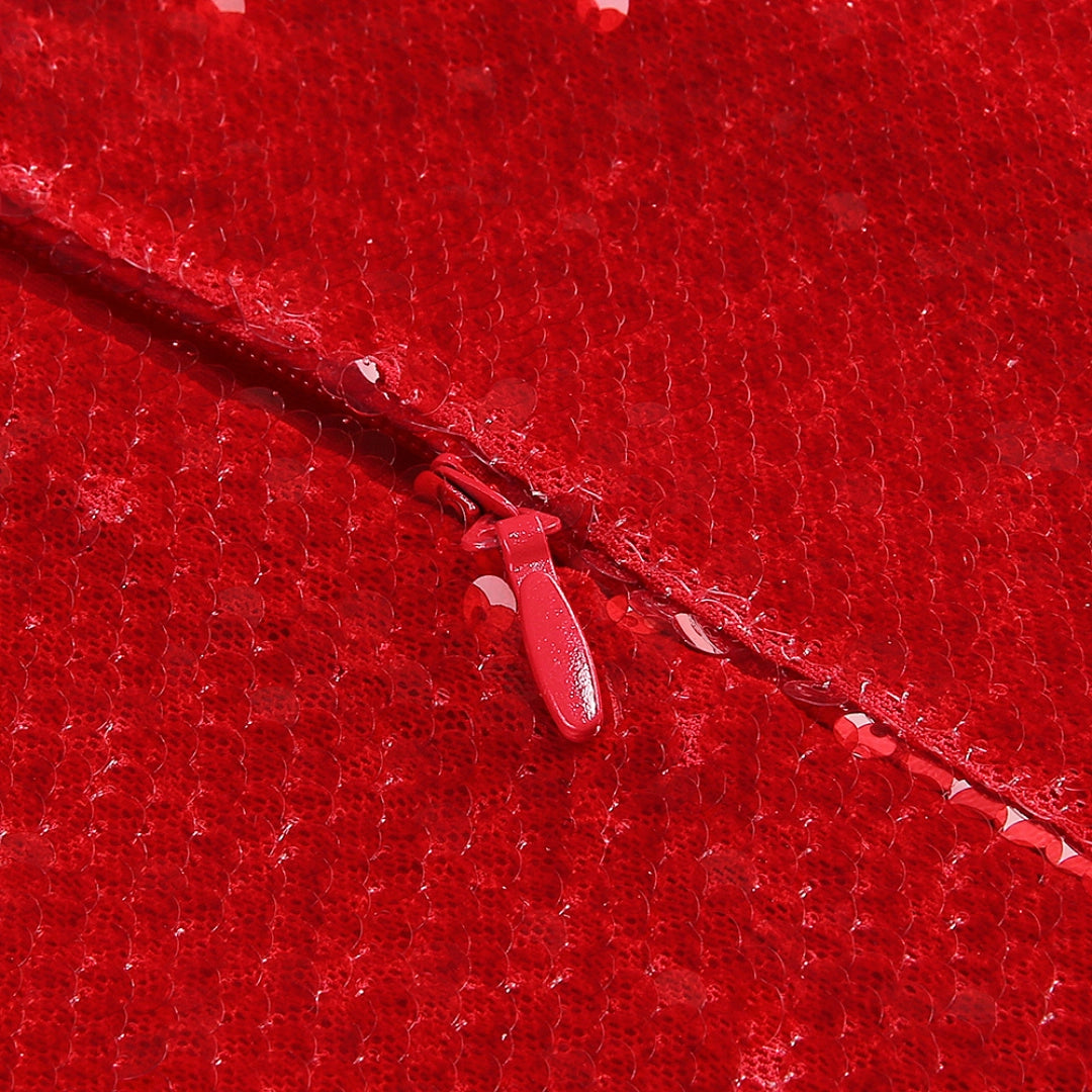 Royal Blue Satin A-Line Evening Gown with Beaded Detailing