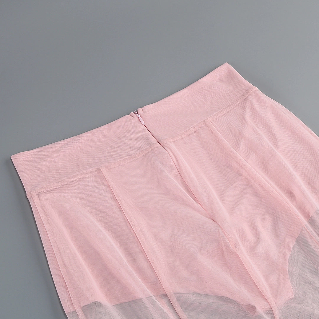 Navy Blue Satin Mermaid Evening Gown with Sweetheart Neckline & Crystal Embellishments