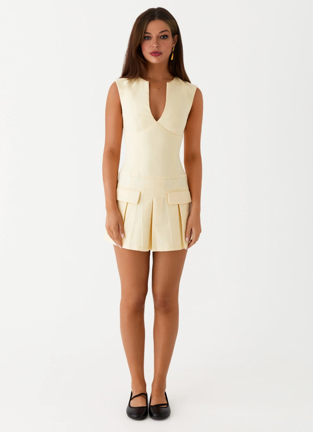 Elegeleges Exclusive - Cassia Mini Dress - Yellow