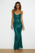 Glimmer Sequin Sleeveless Flared Mini Evening Dress