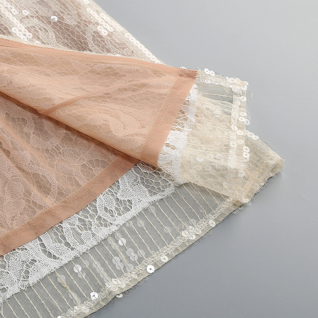 Luxury Black Sequin A-Line Evening Gown with Sweetheart Neckline