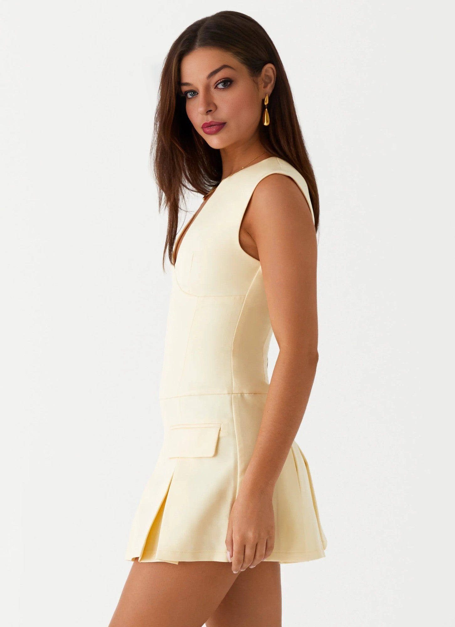 Elegeleges Exclusive - Cassia Mini Dress - Yellow