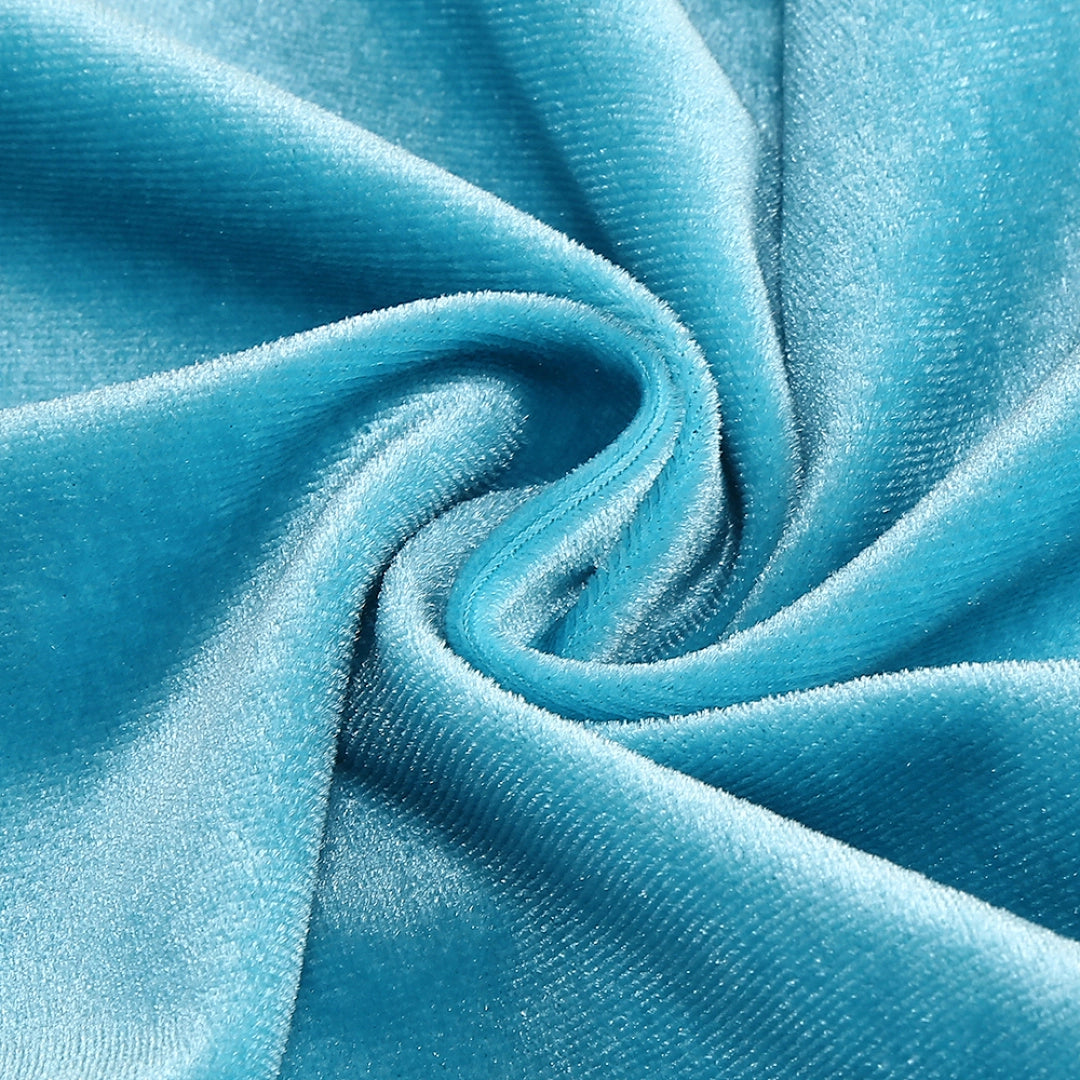 Royal Blue Sequin Mermaid Evening Gown with Beaded Details