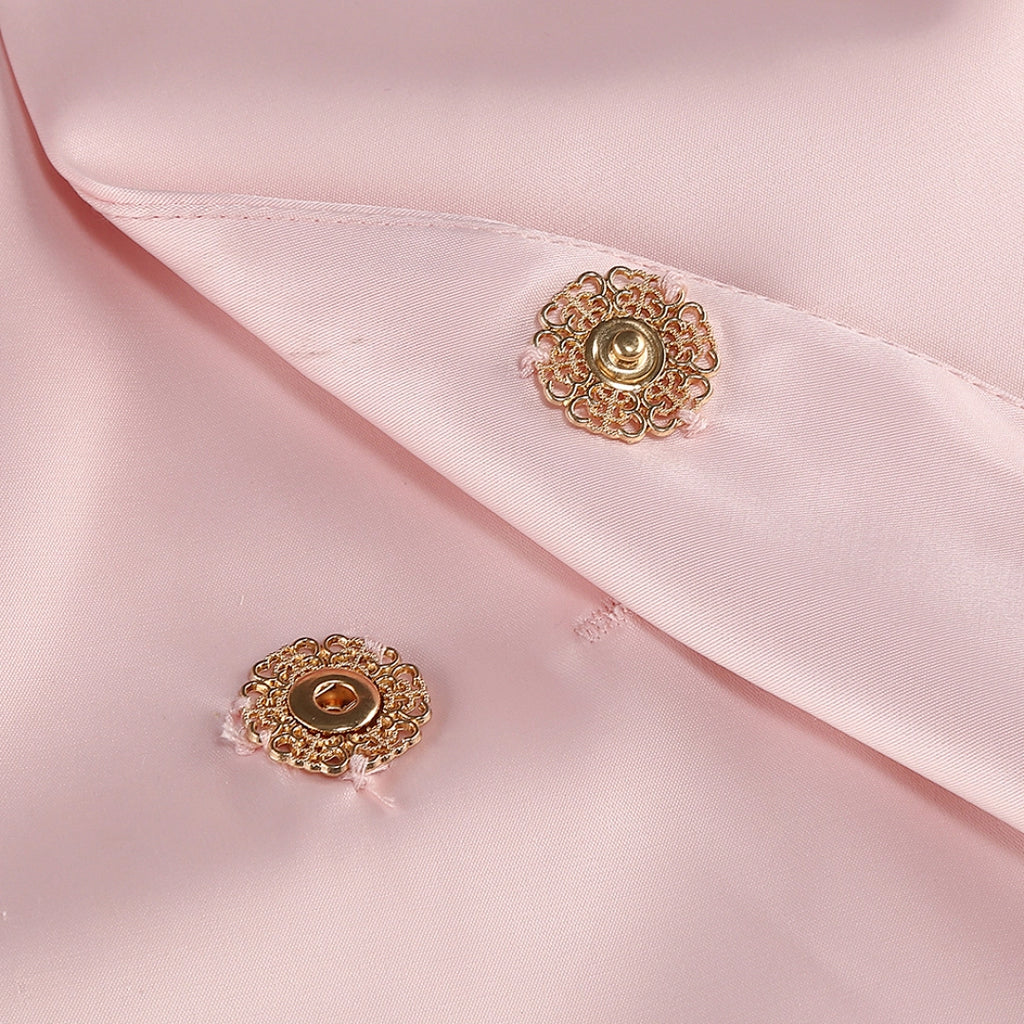 Navy Blue Satin Mermaid Evening Gown with Sweetheart Neckline & Crystal Embellishments