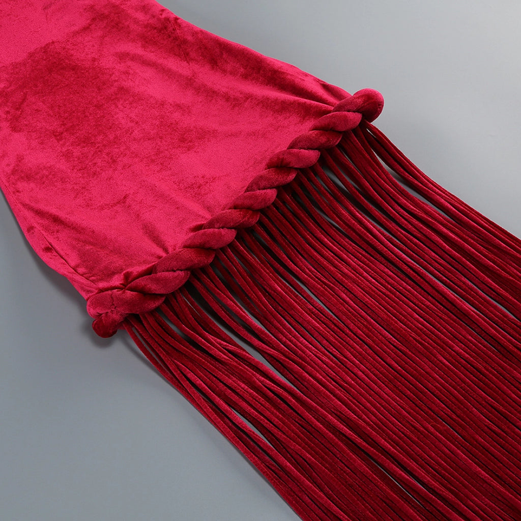 Royal Blue Sequin Mermaid Evening Gown with Beaded Details