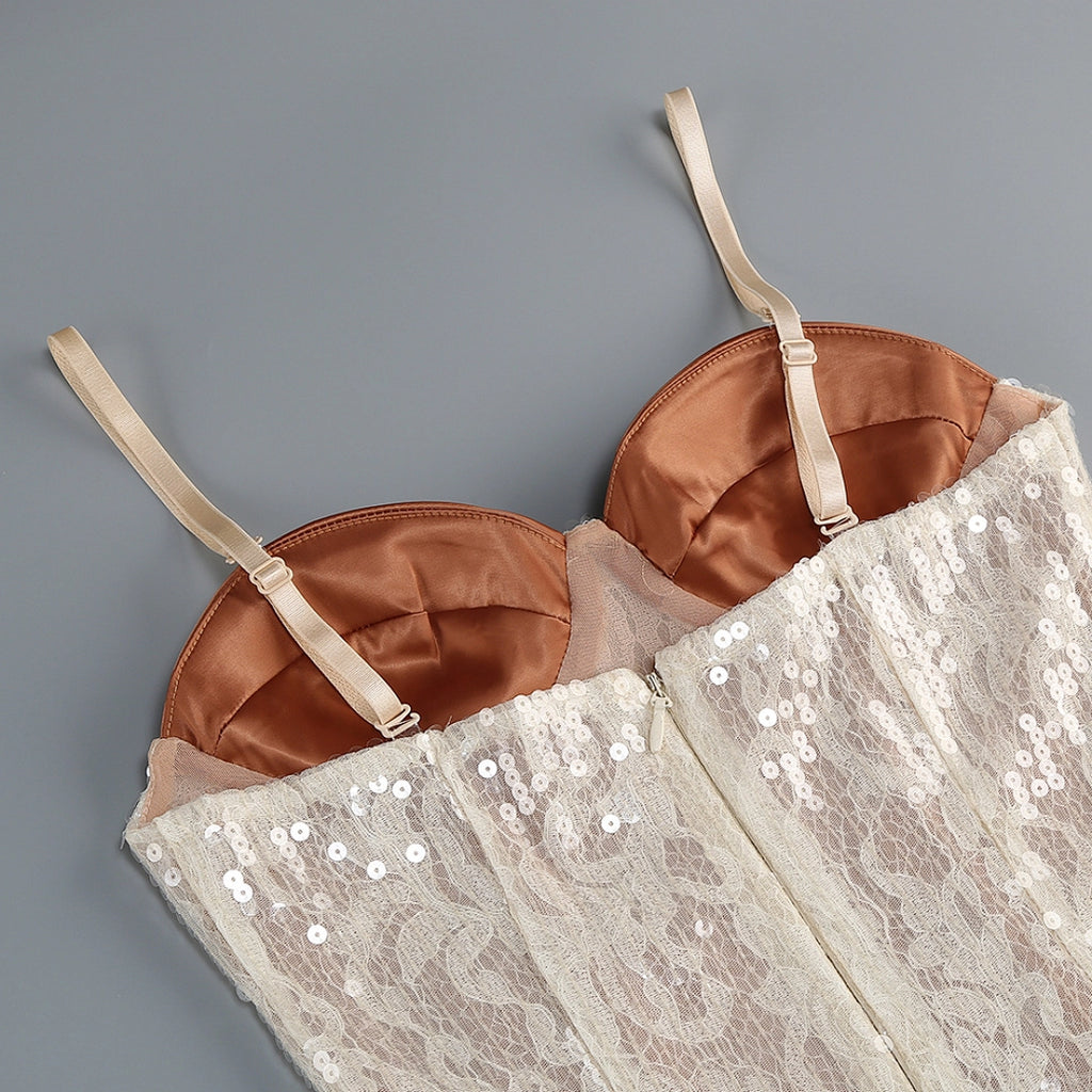 Luxury Black Sequin A-Line Evening Gown with Sweetheart Neckline