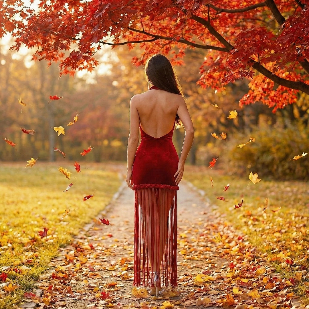 Royal Blue Sequin Mermaid Evening Gown with Beaded Details