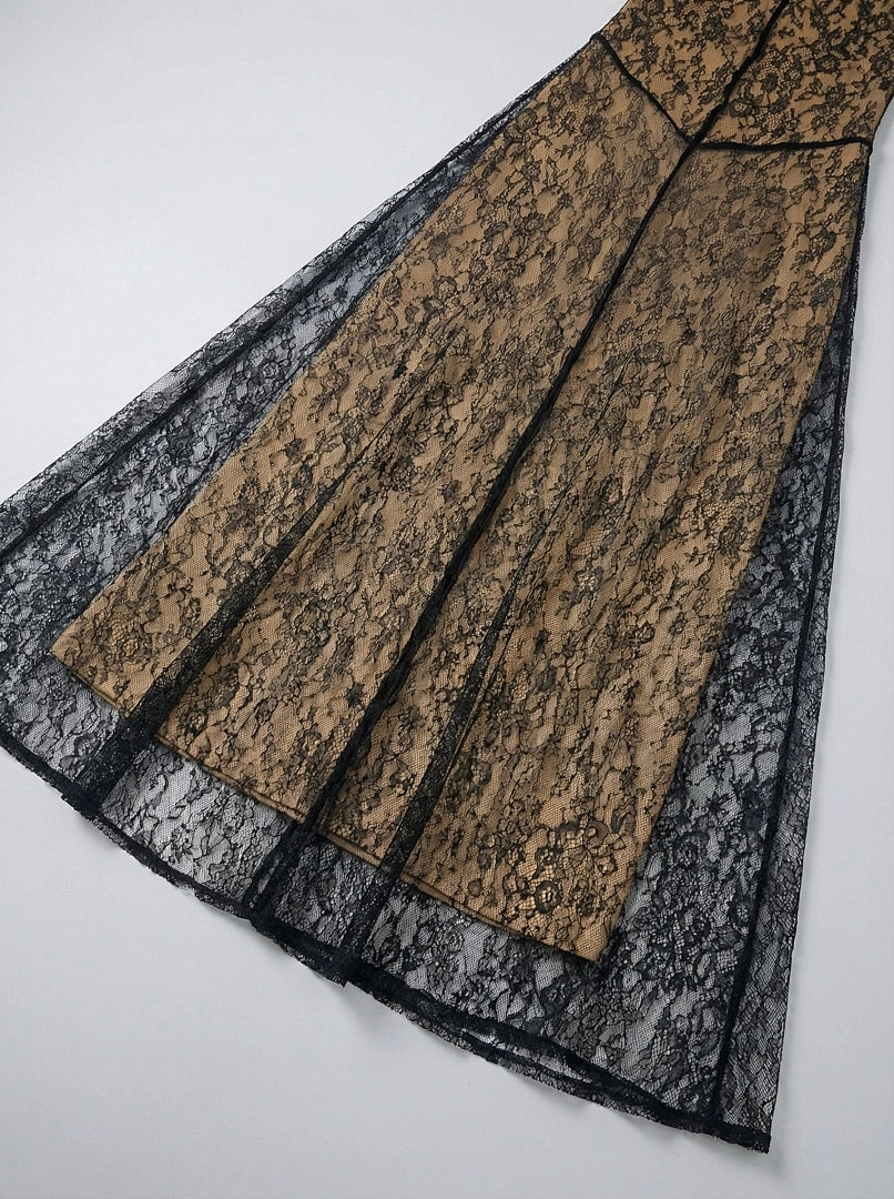 Floor-Length Emerald Green Sequin A-Line Evening Gown