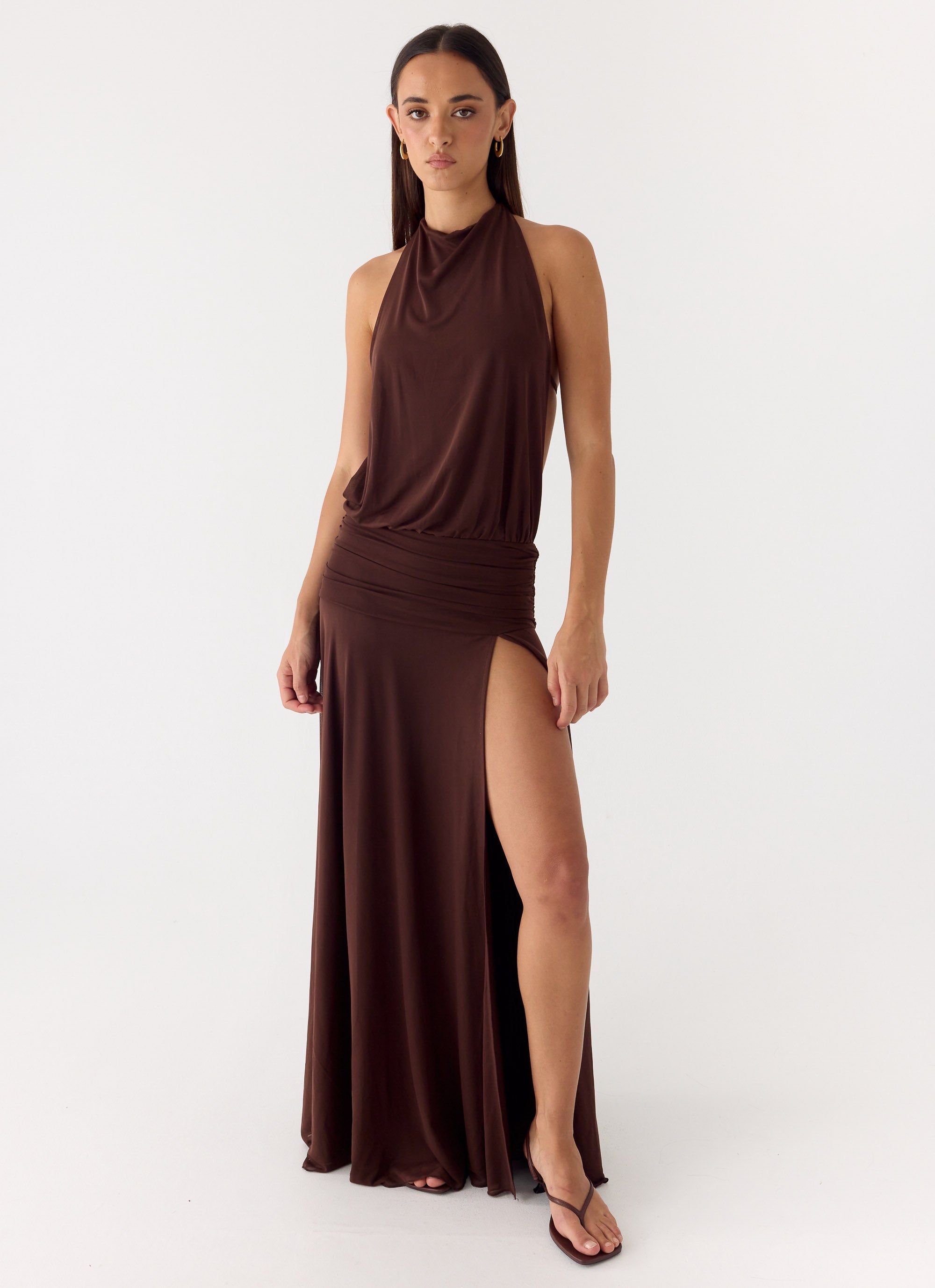 All This Aura Maxi Dress - Chocolate