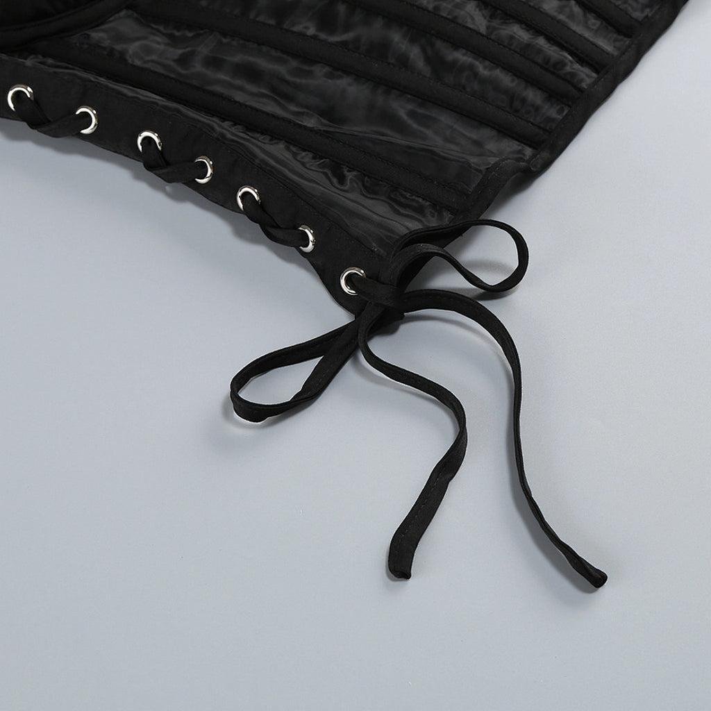 Luxury Black Strapless Corset Dress with Asymmetric Ruffle Skirt