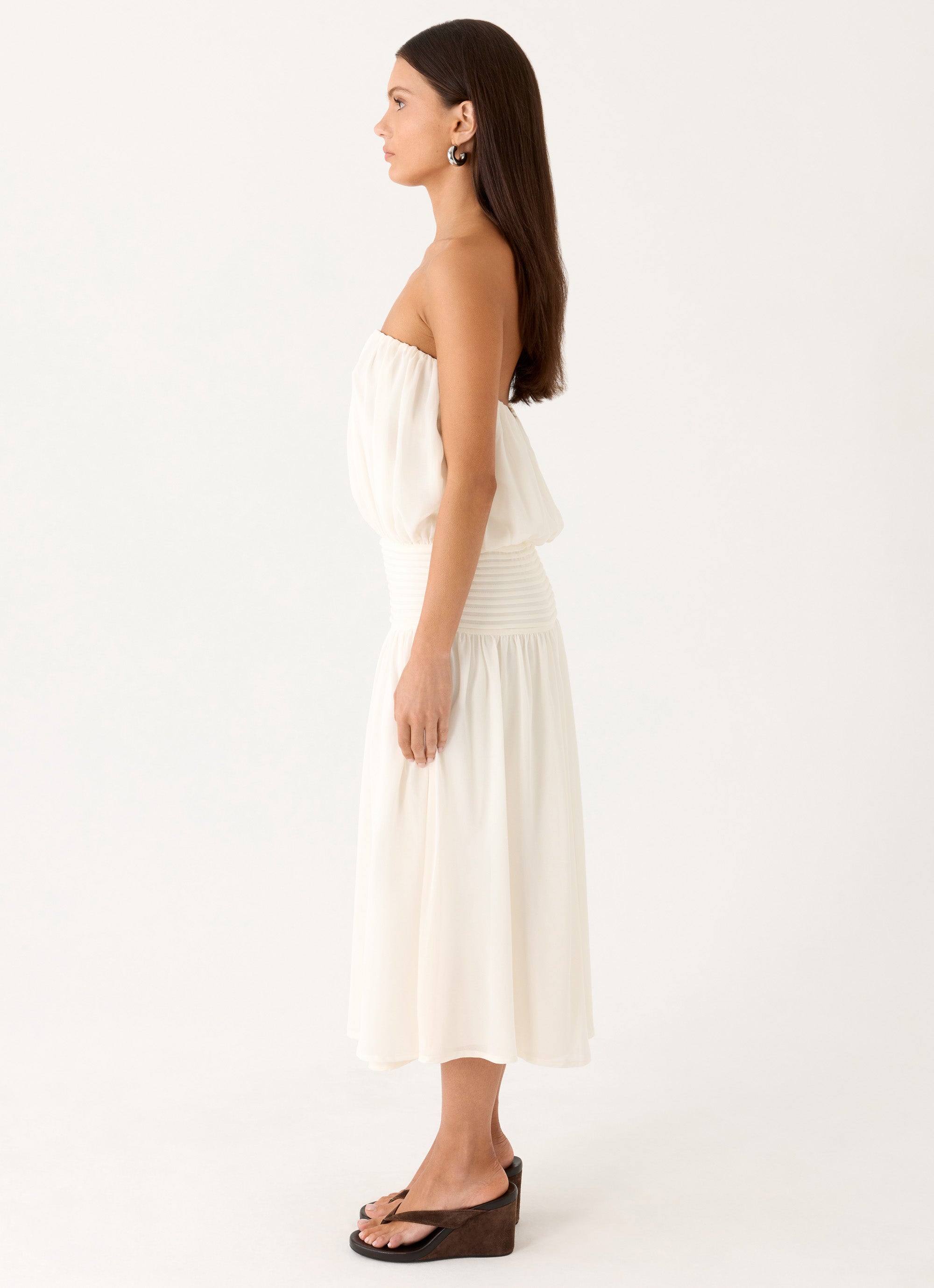 Calanthe Midi Dress - Ivory