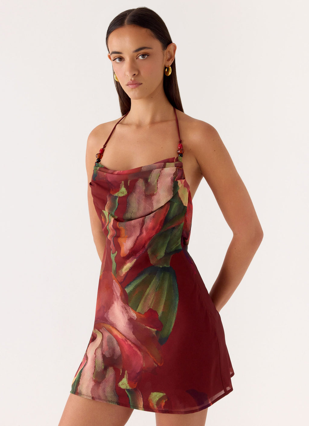 Camilla Cowl Mini Dress - Cuba Cuba