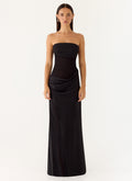 Champagne Skies Maxi Dress - Black