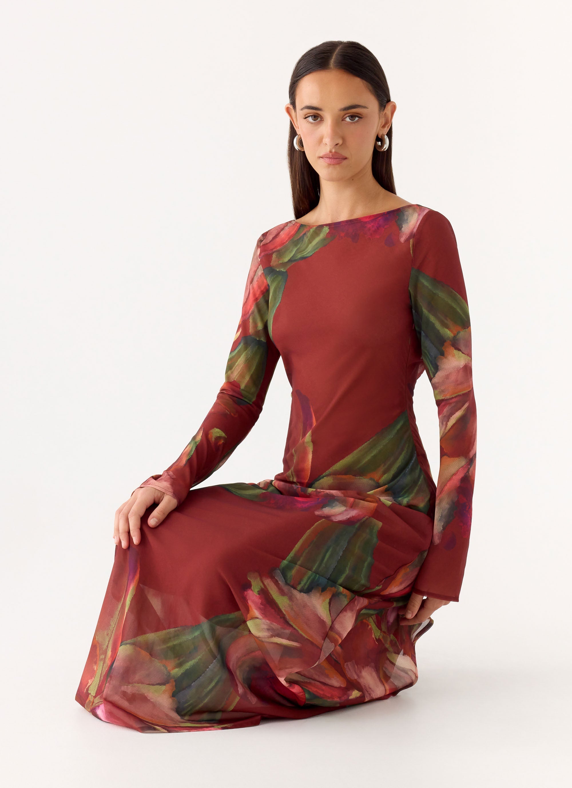 Charmayne Chiffon Maxi Dress - Cuba Cuba