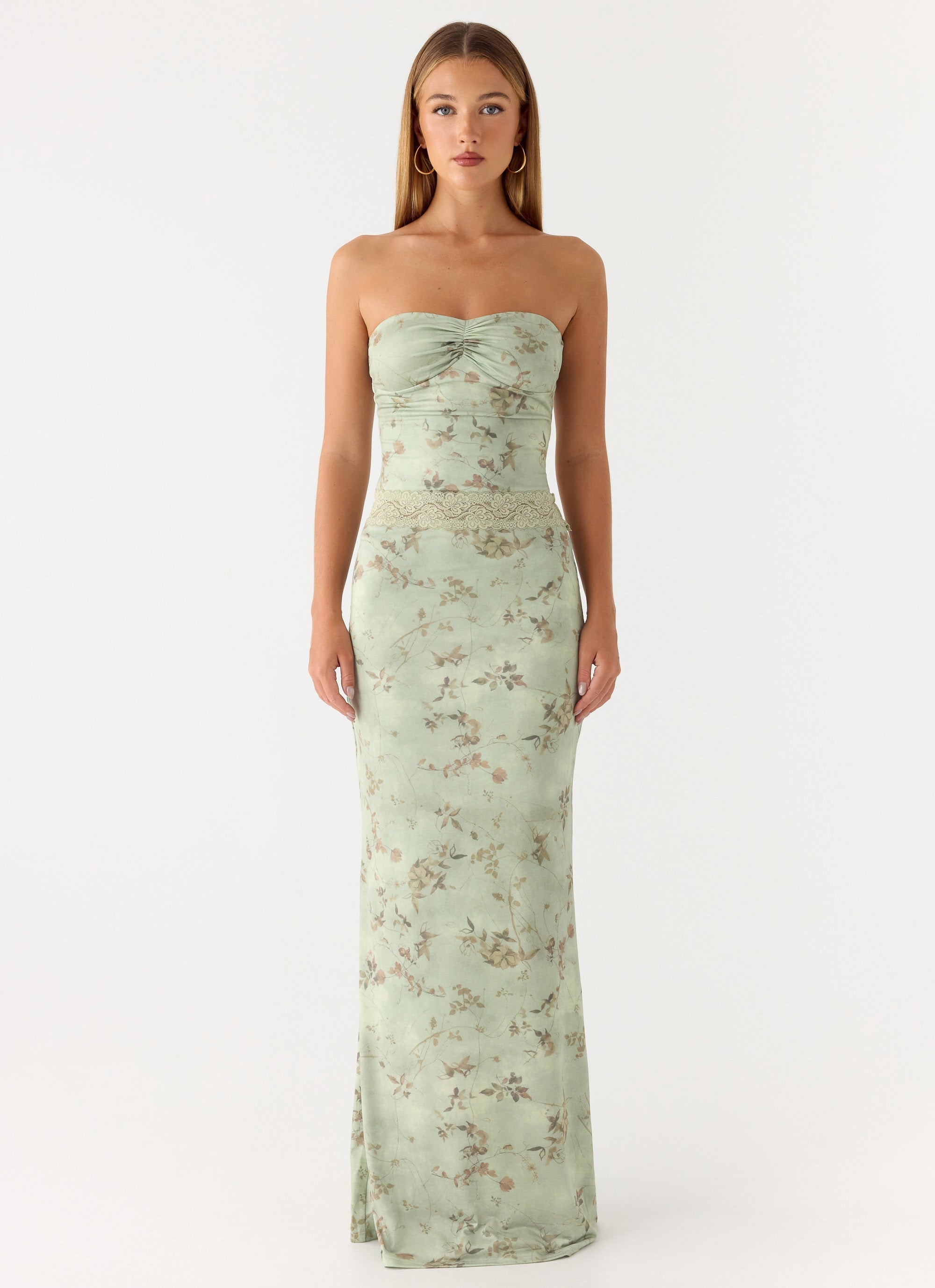 Come Through Maxi Dress - Wispy Fern