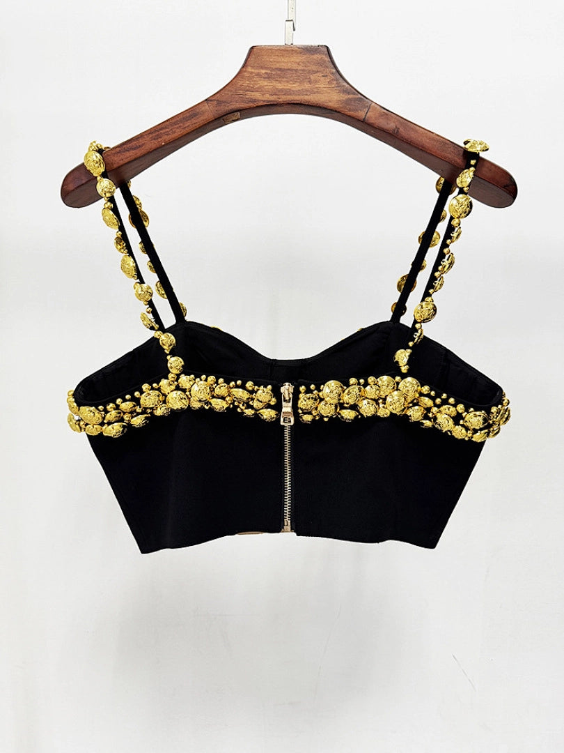 Black Mermaid Satin Evening Gown with Sequin Embellishments