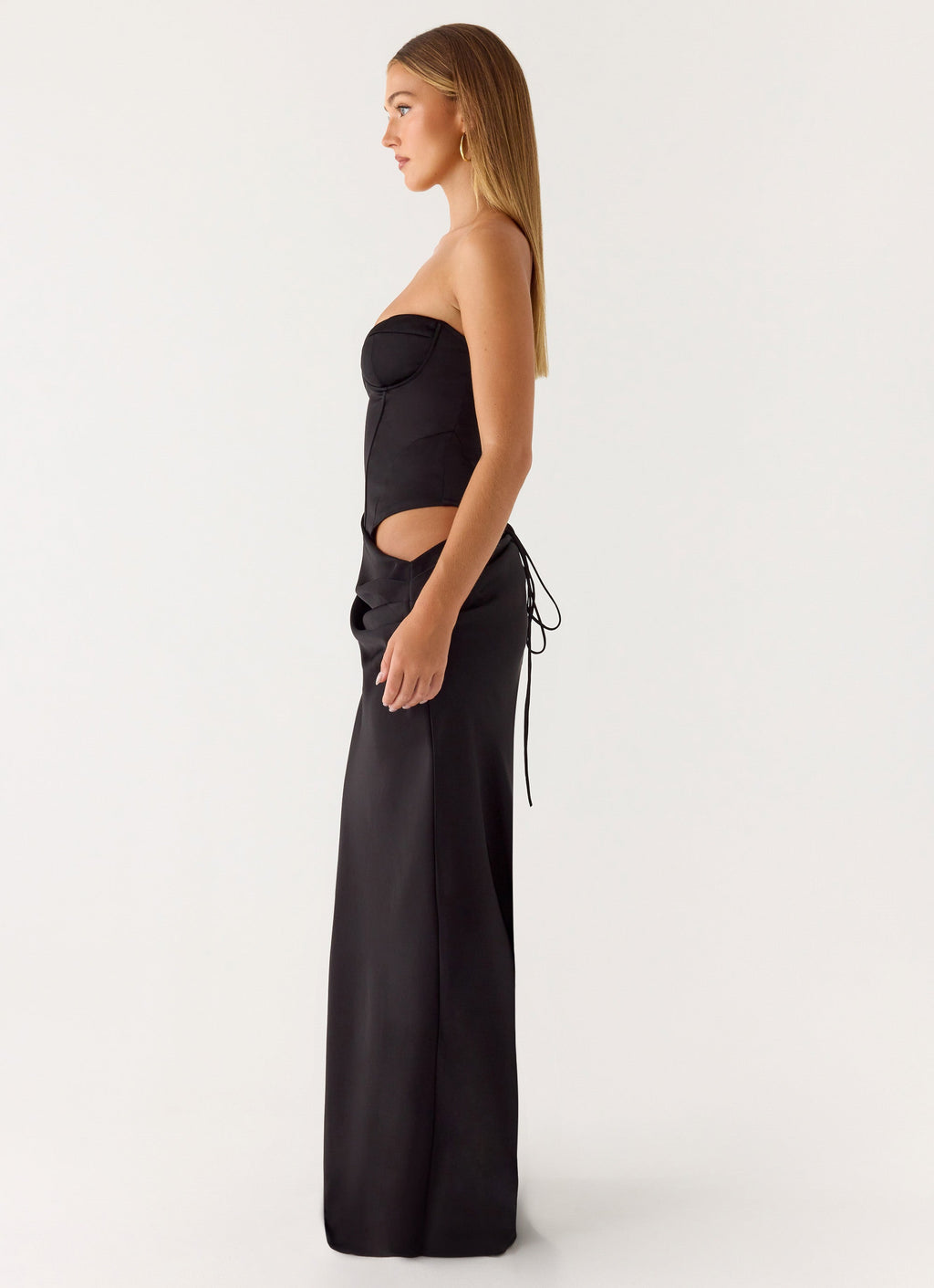 Emory Corset Maxi Dress - Black