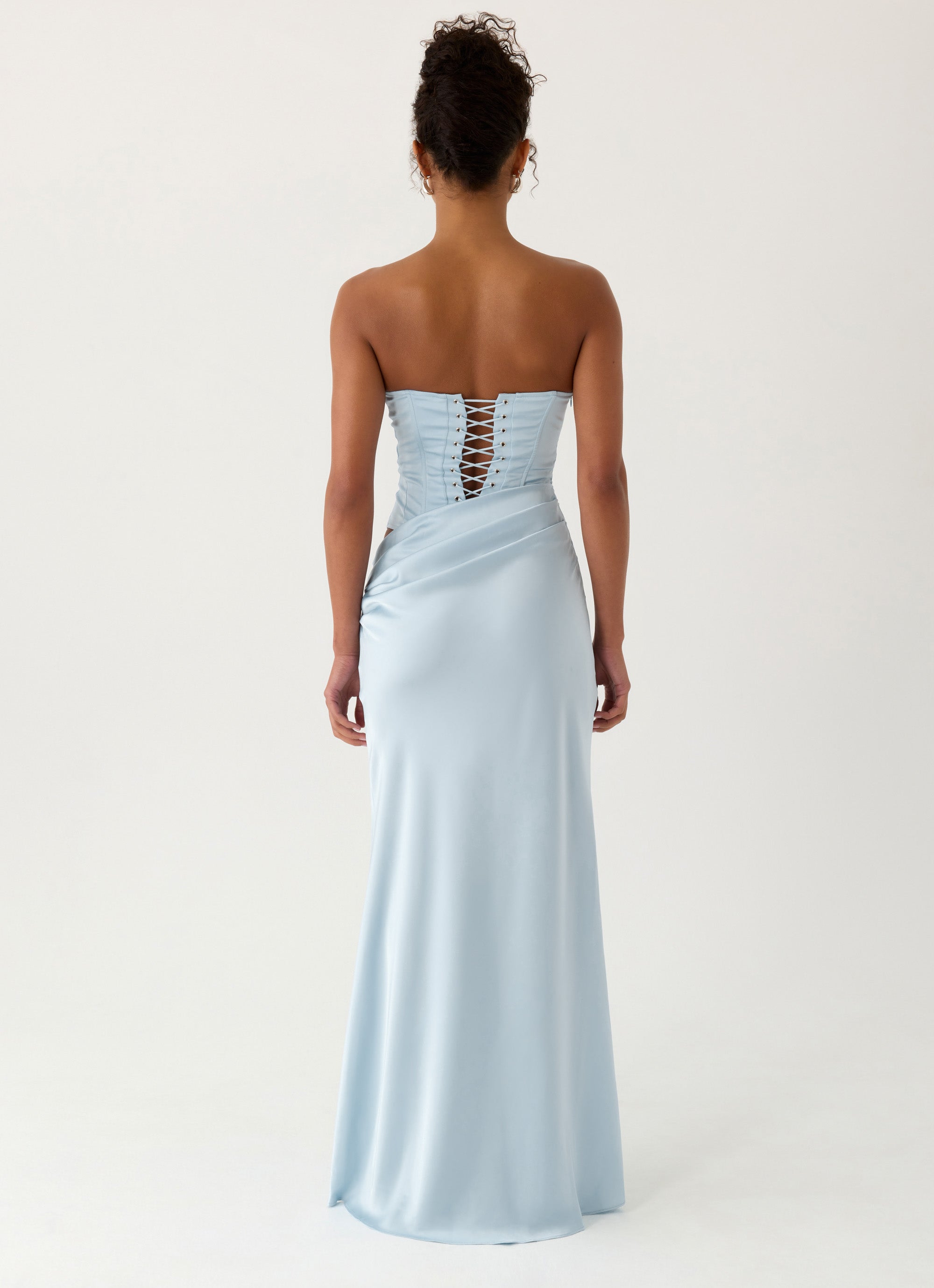 Emory Corset Maxi Dress - Blue
