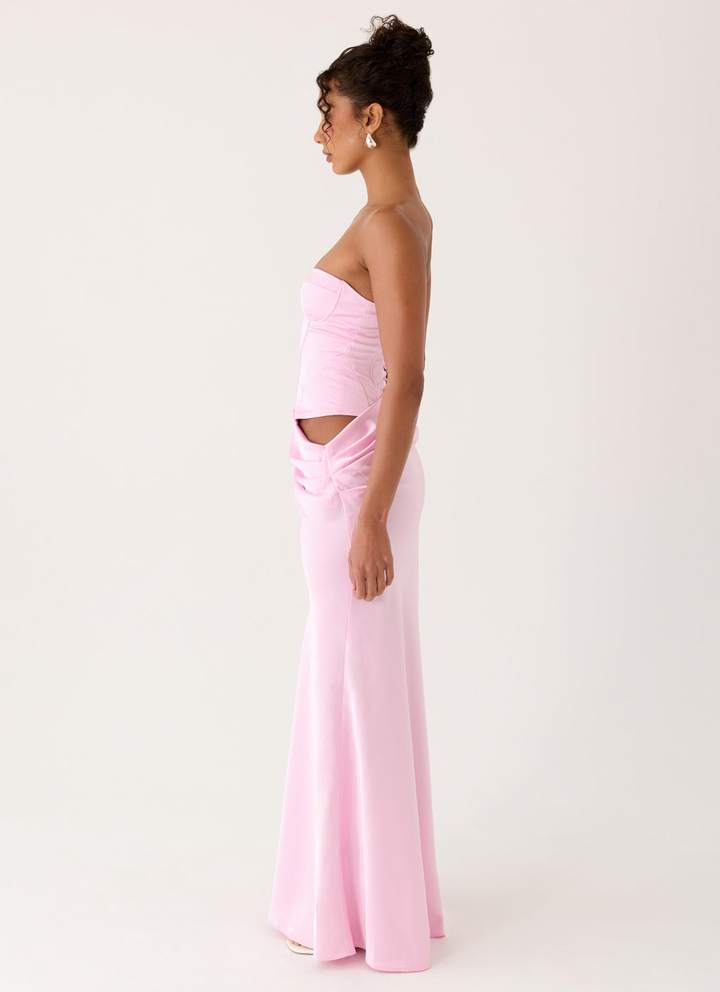 Emory Corset Maxi Dress - Pink