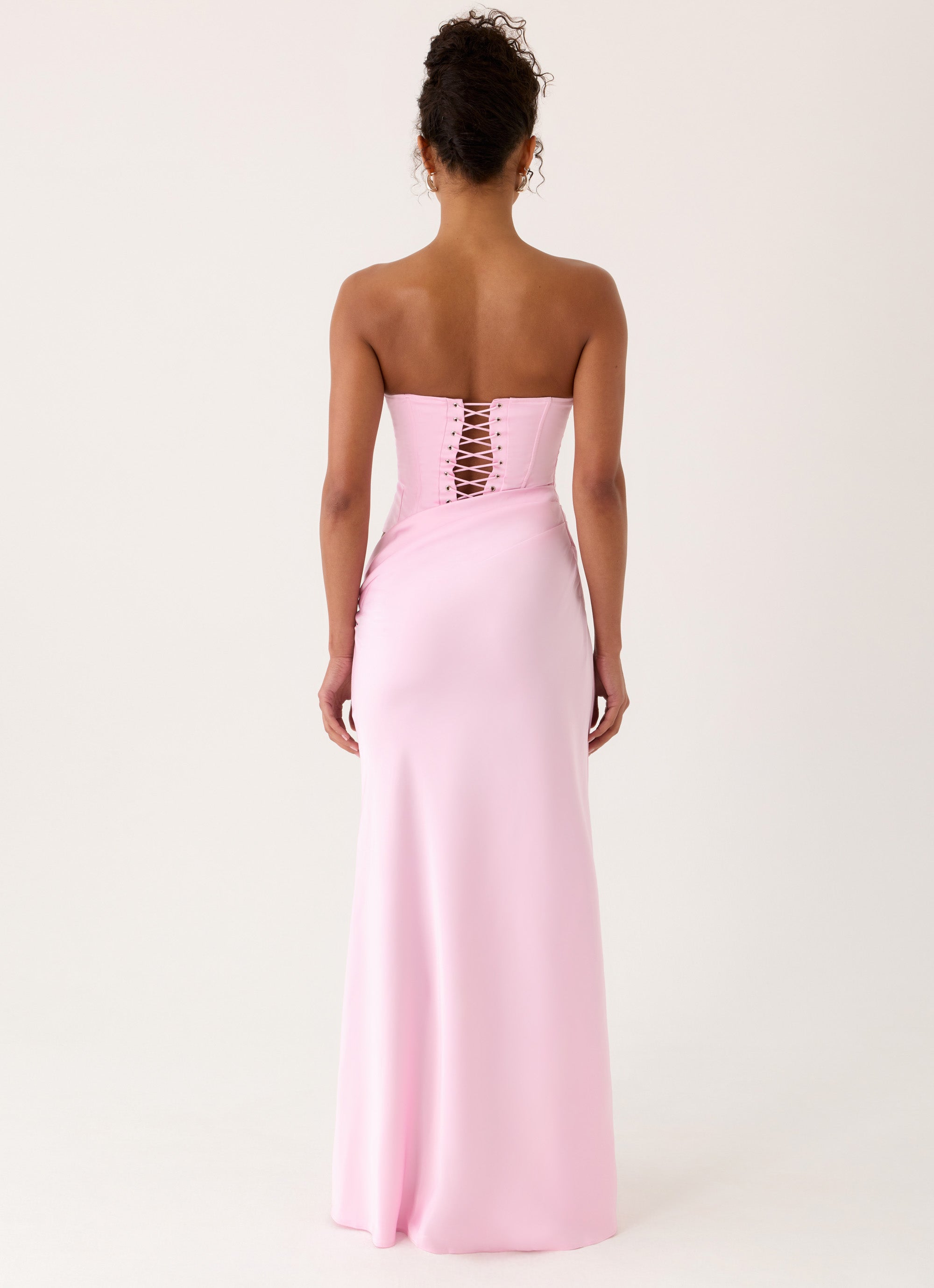 Emory Corset Maxi Dress - Pink