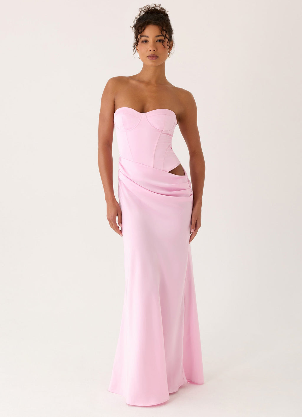Emory Corset Maxi Dress - Pink
