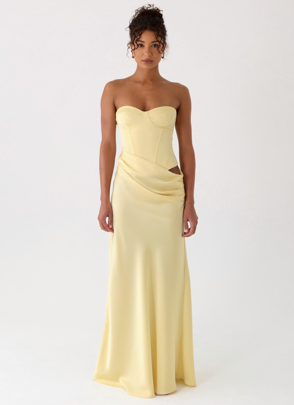 Emory Corset Maxi Dress - Yellow