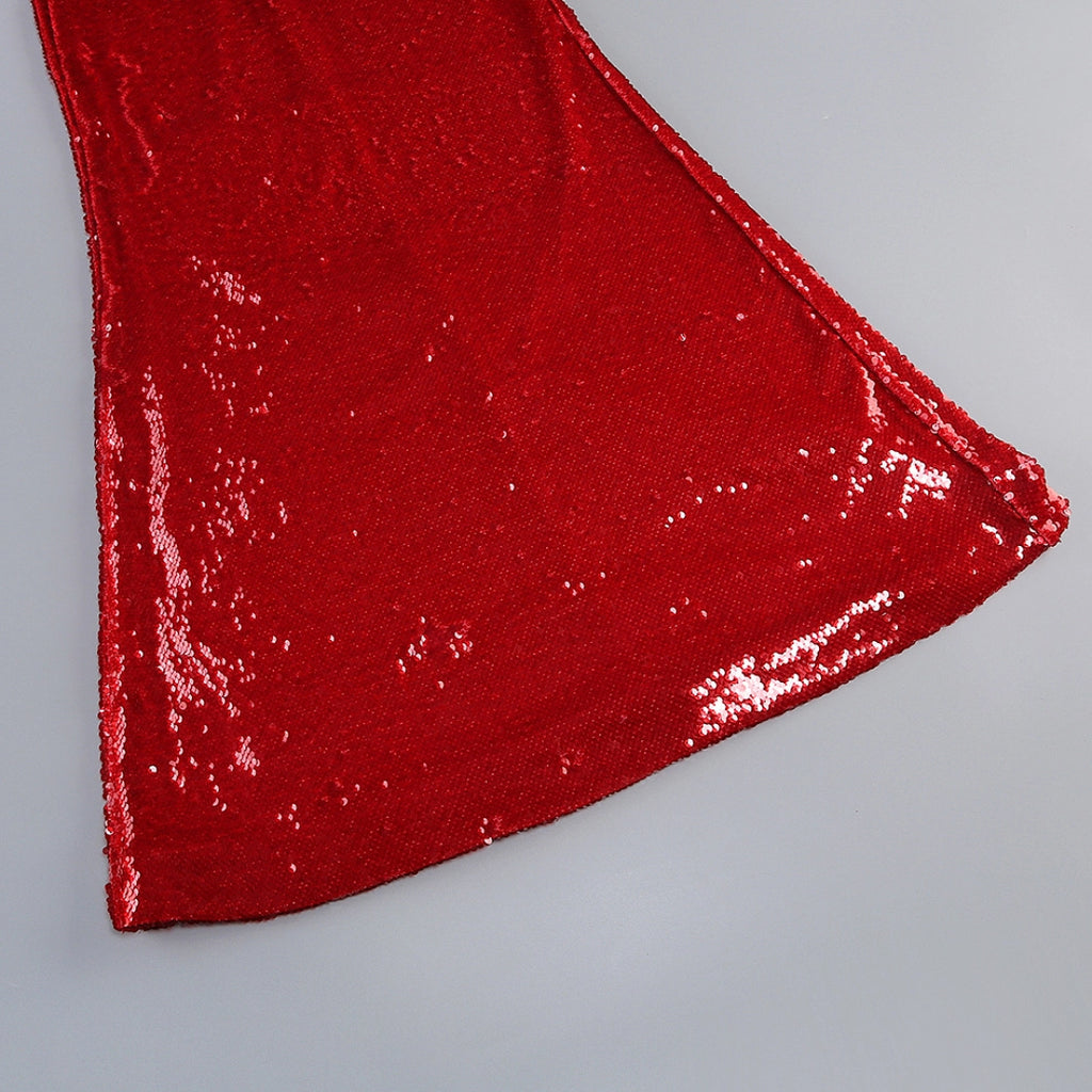 Royal Blue Satin A-Line Evening Gown with Beaded Detailing