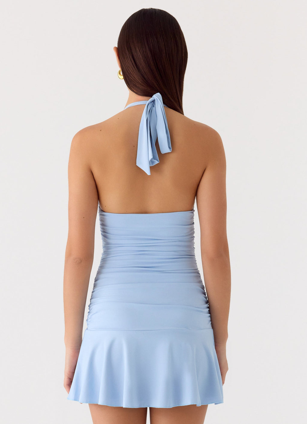 Kanata Halter Mini Dress - Blue