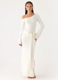 Kova Knit Maxi Dress - White