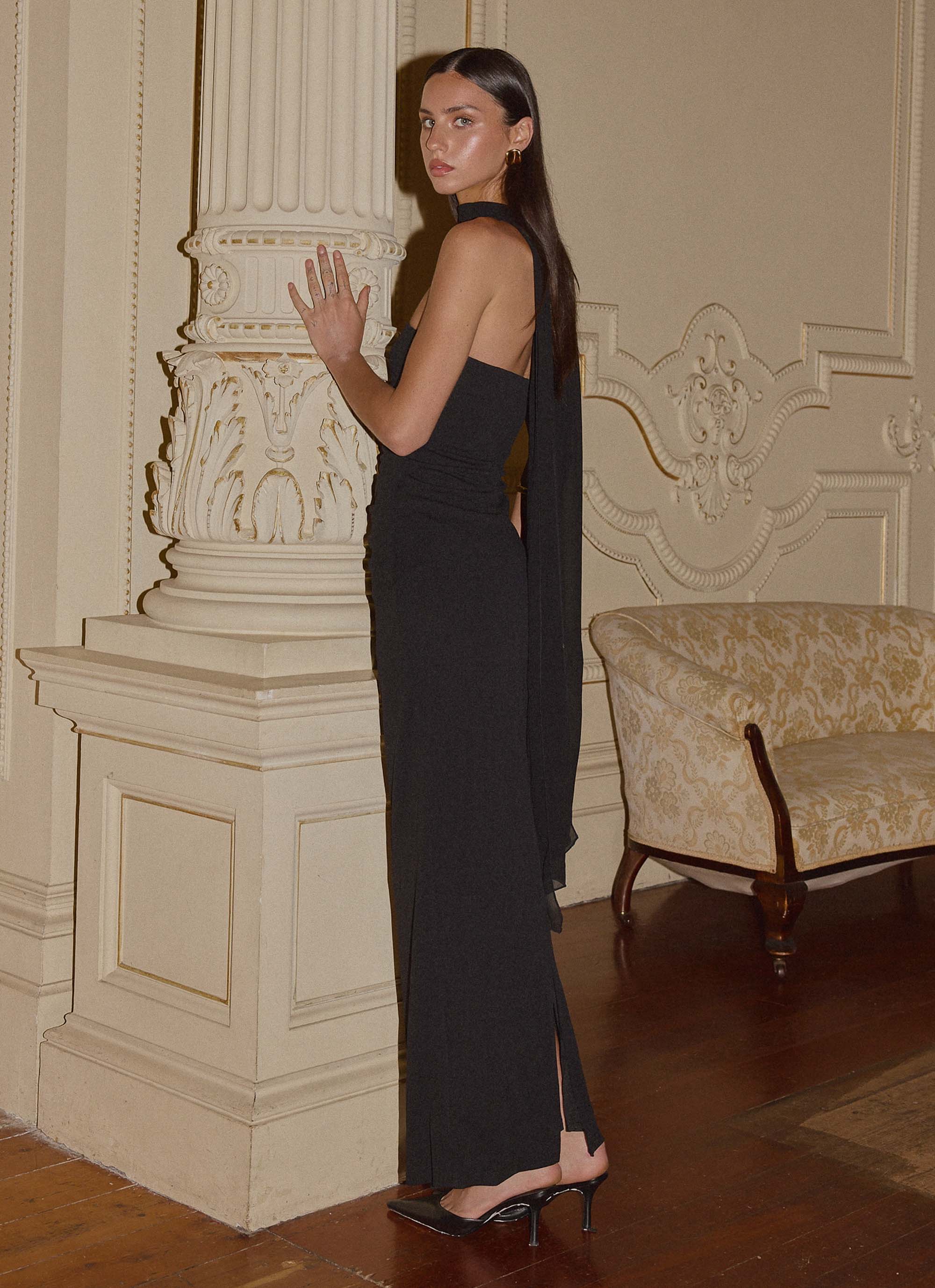 Libra Maxi Dress - Black