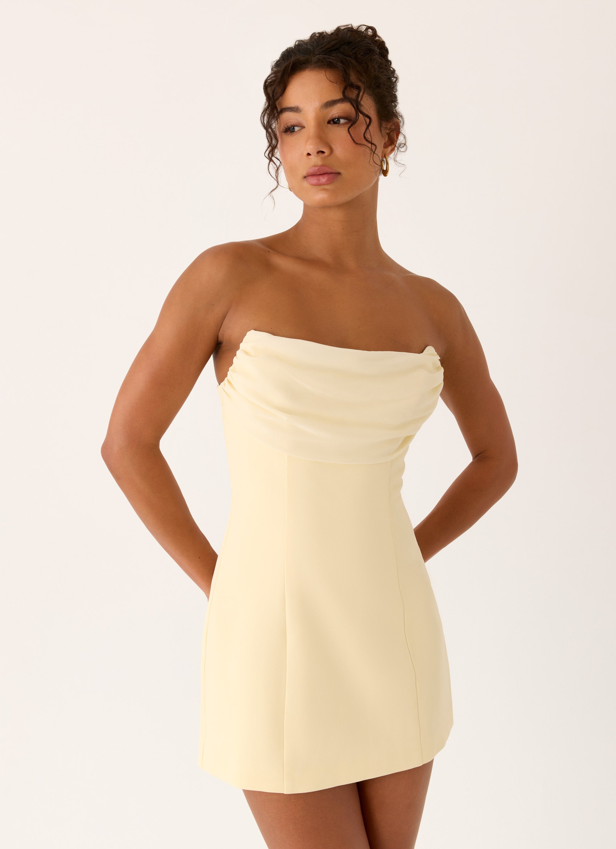 Luna Rosa Mini Dress - Baby Yellow