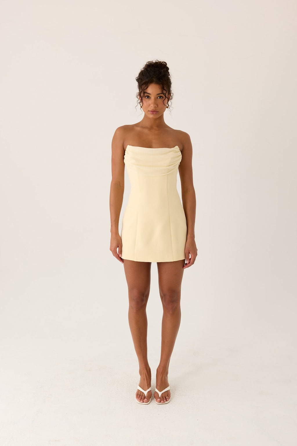 Luna Rosa Mini Dress - Baby Yellow