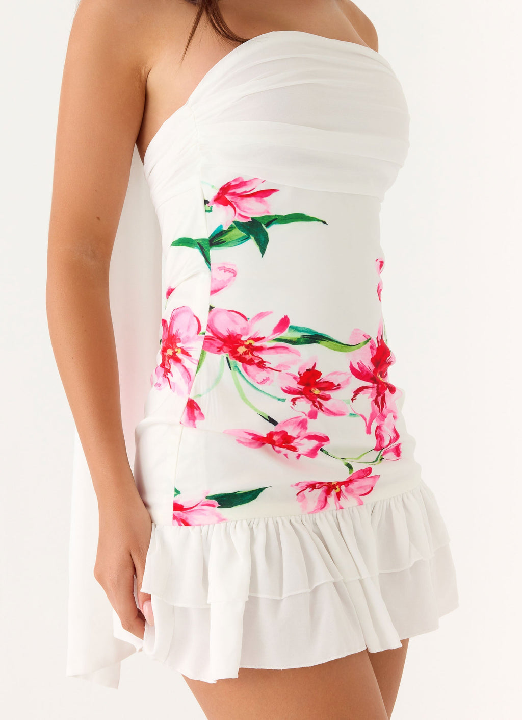 Manon Scarf Mini Dress - Ivory Reef