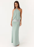 Marcie Halter Maxi Dress - Mint