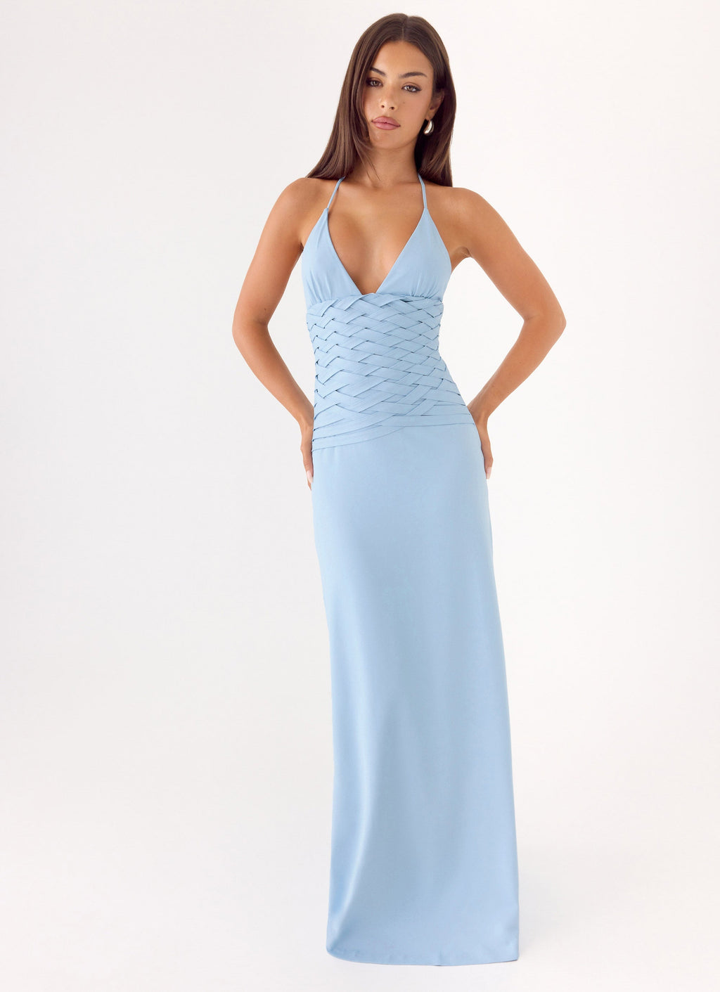 Miliano Handwoven Maxi Dress - Blue