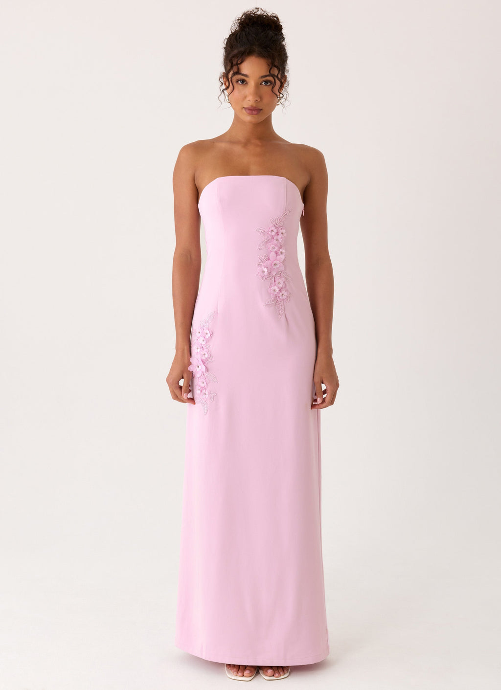 Monelise Strapless Maxi Dress - Pink