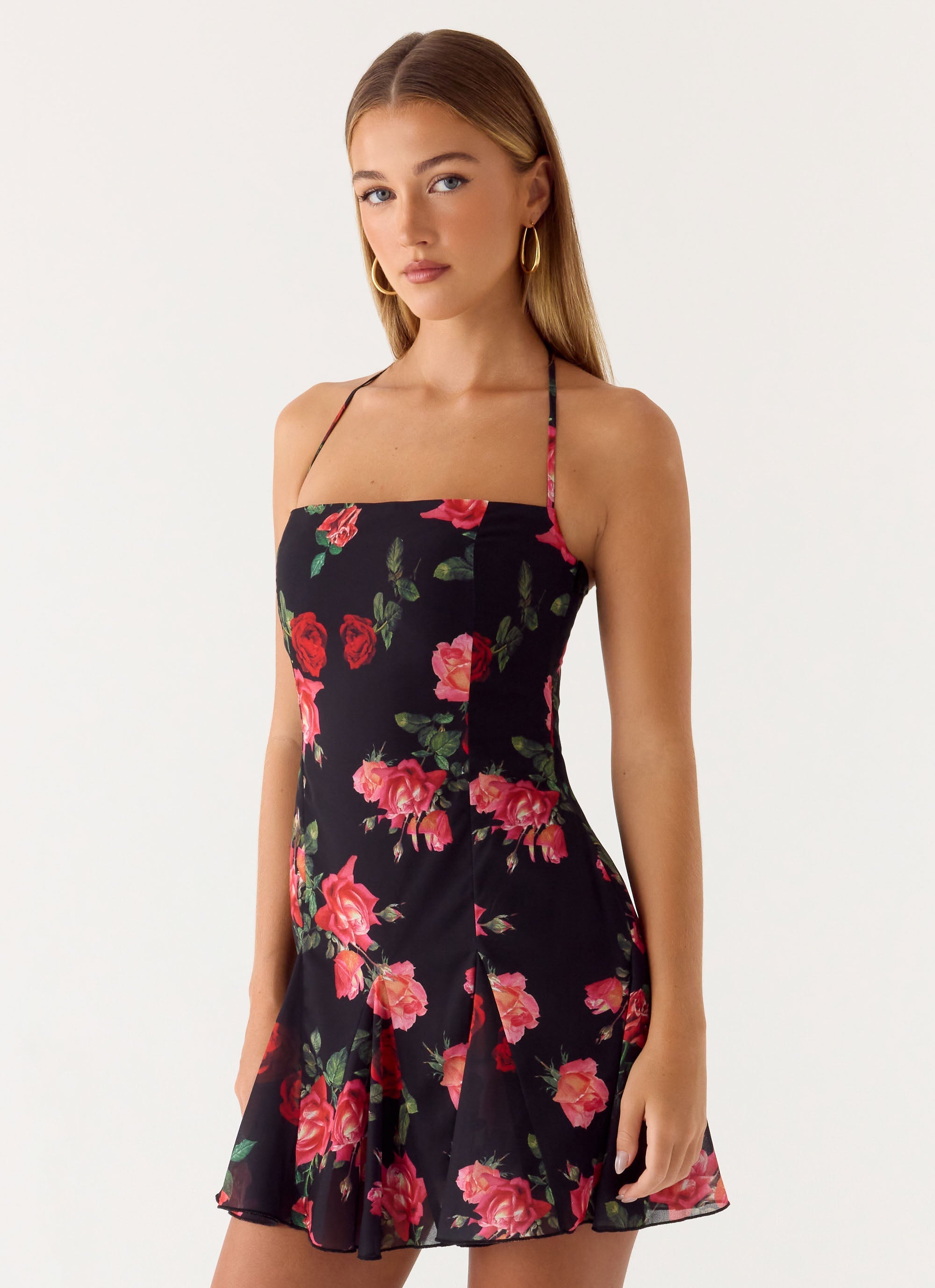 Nikyta Micro Mini Dress - Midnight Bloom