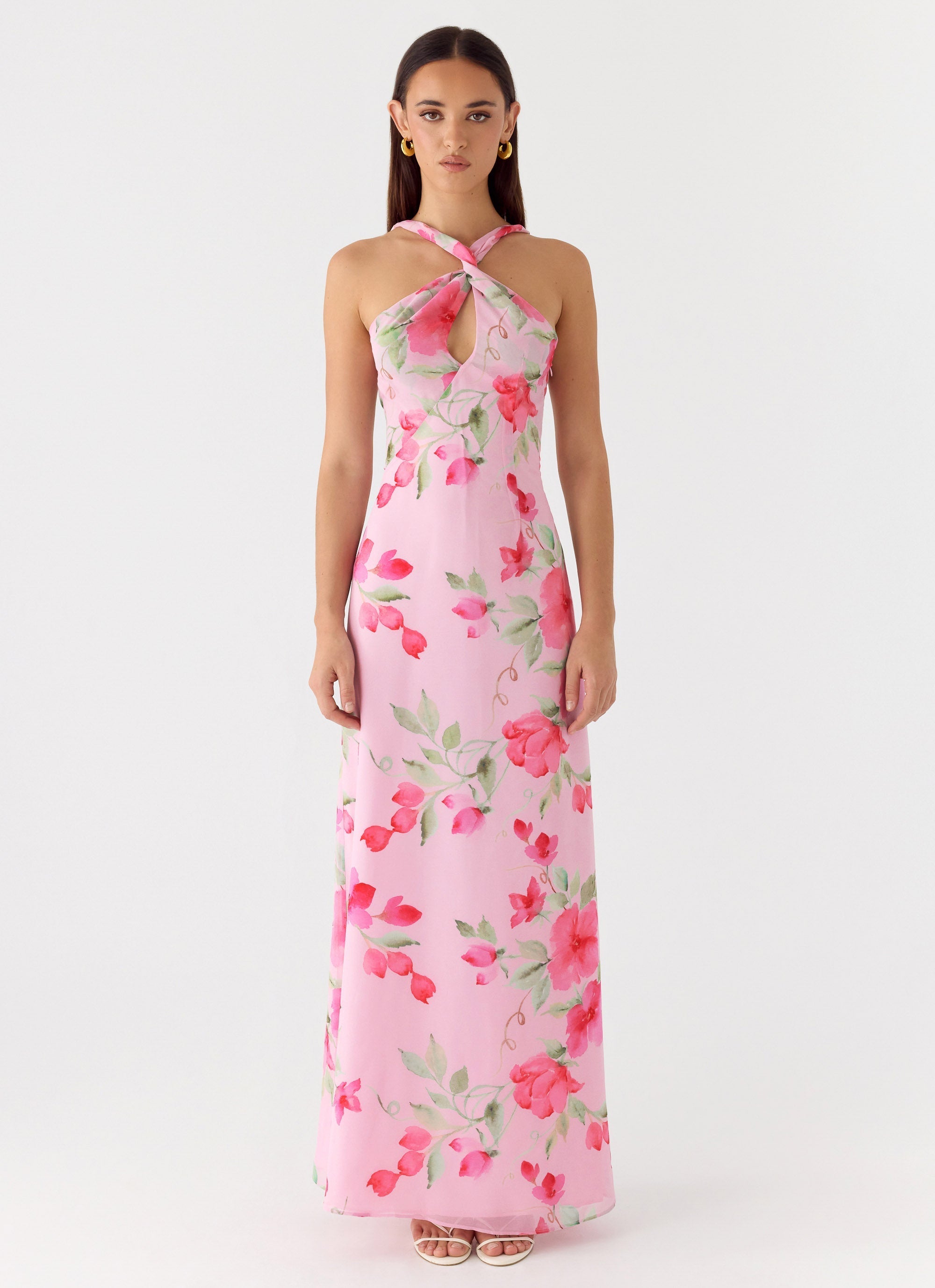 Serafim Chiffon Maxi Dress - Petal Soleil
