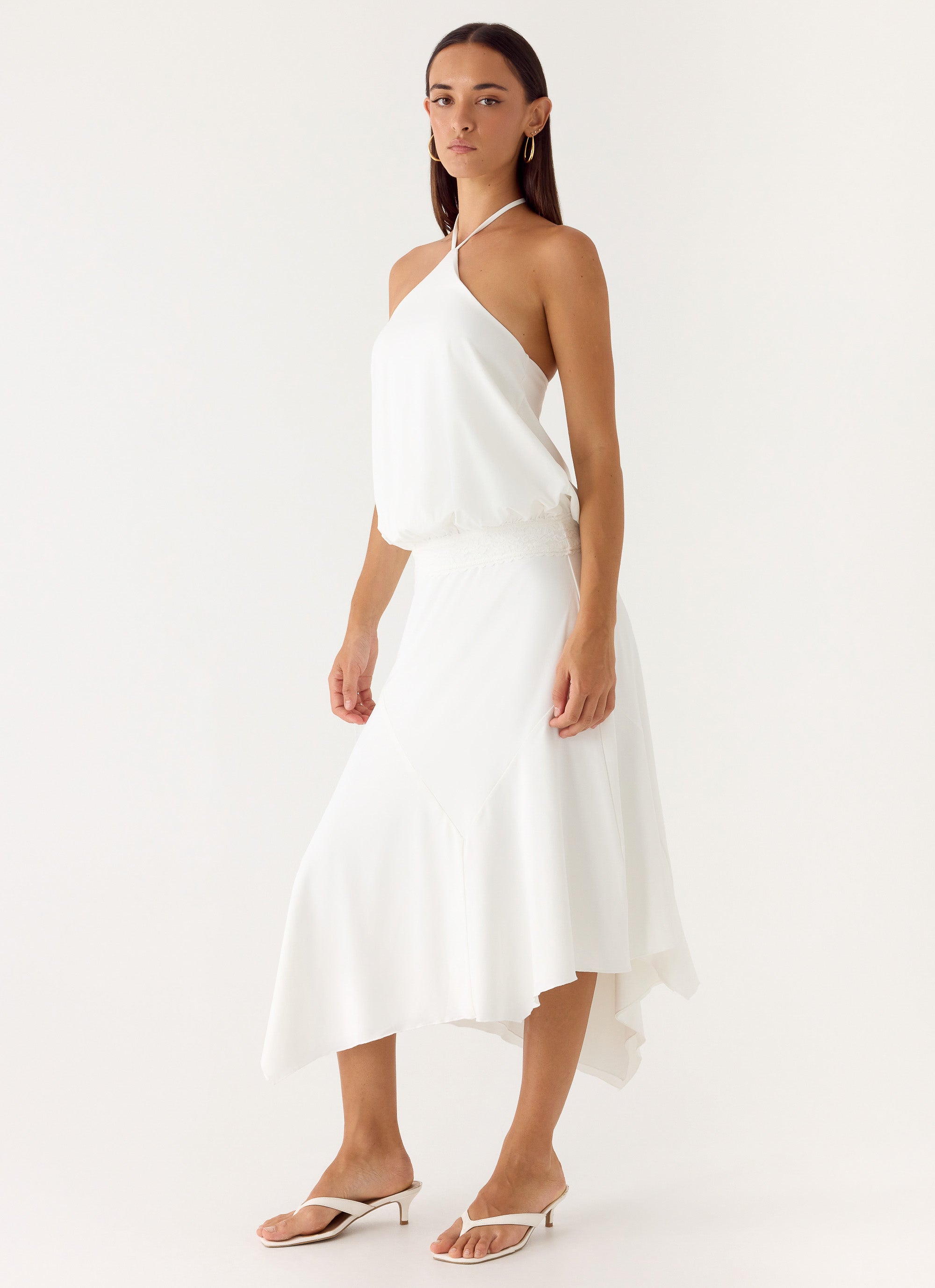 To The Girls Midi Dress - White