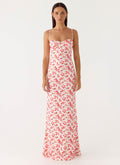 Vamonos Maxi Dress - Porcelain Rose