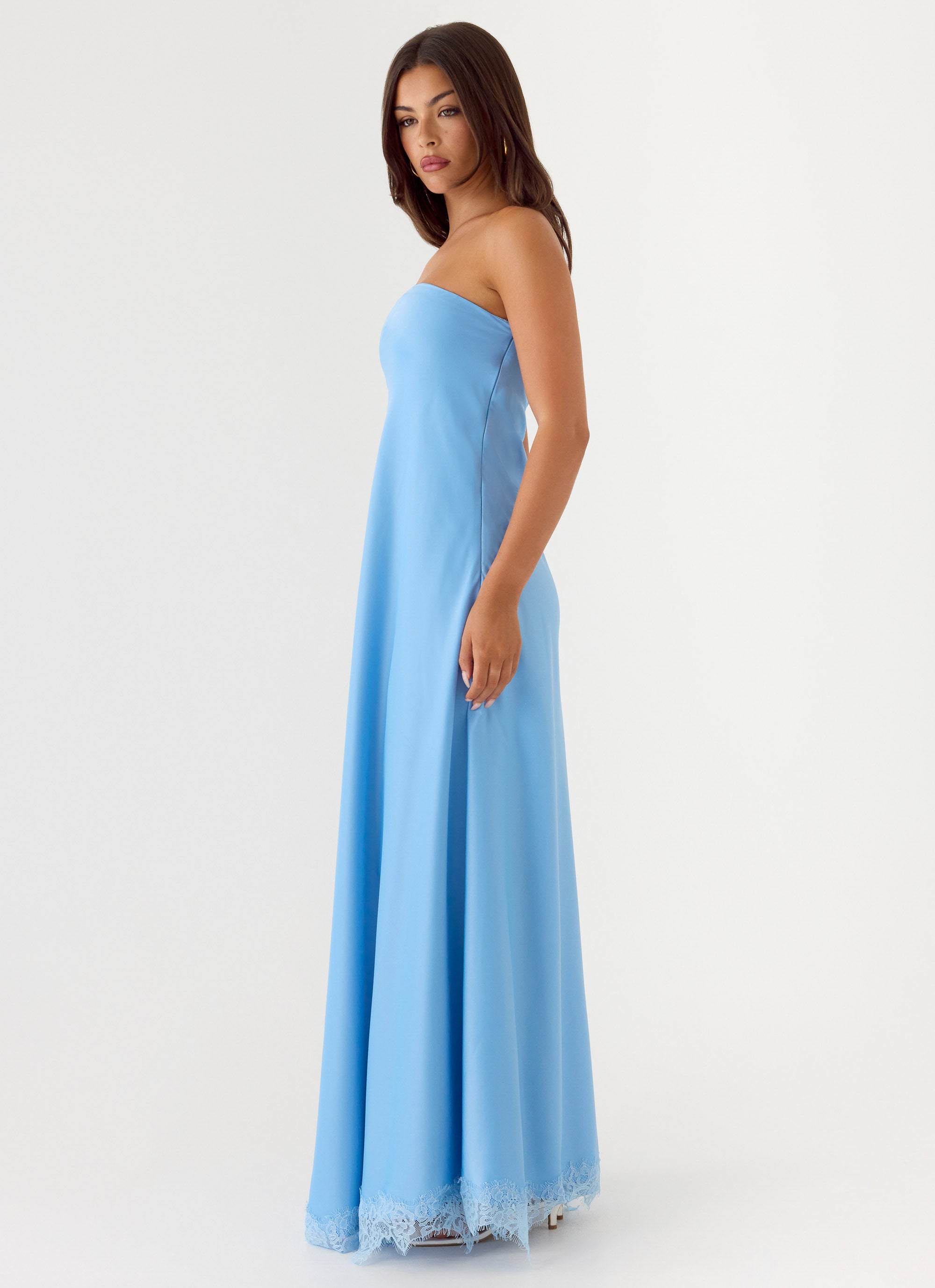 Yanina Strapless Maxi Dress - Blue