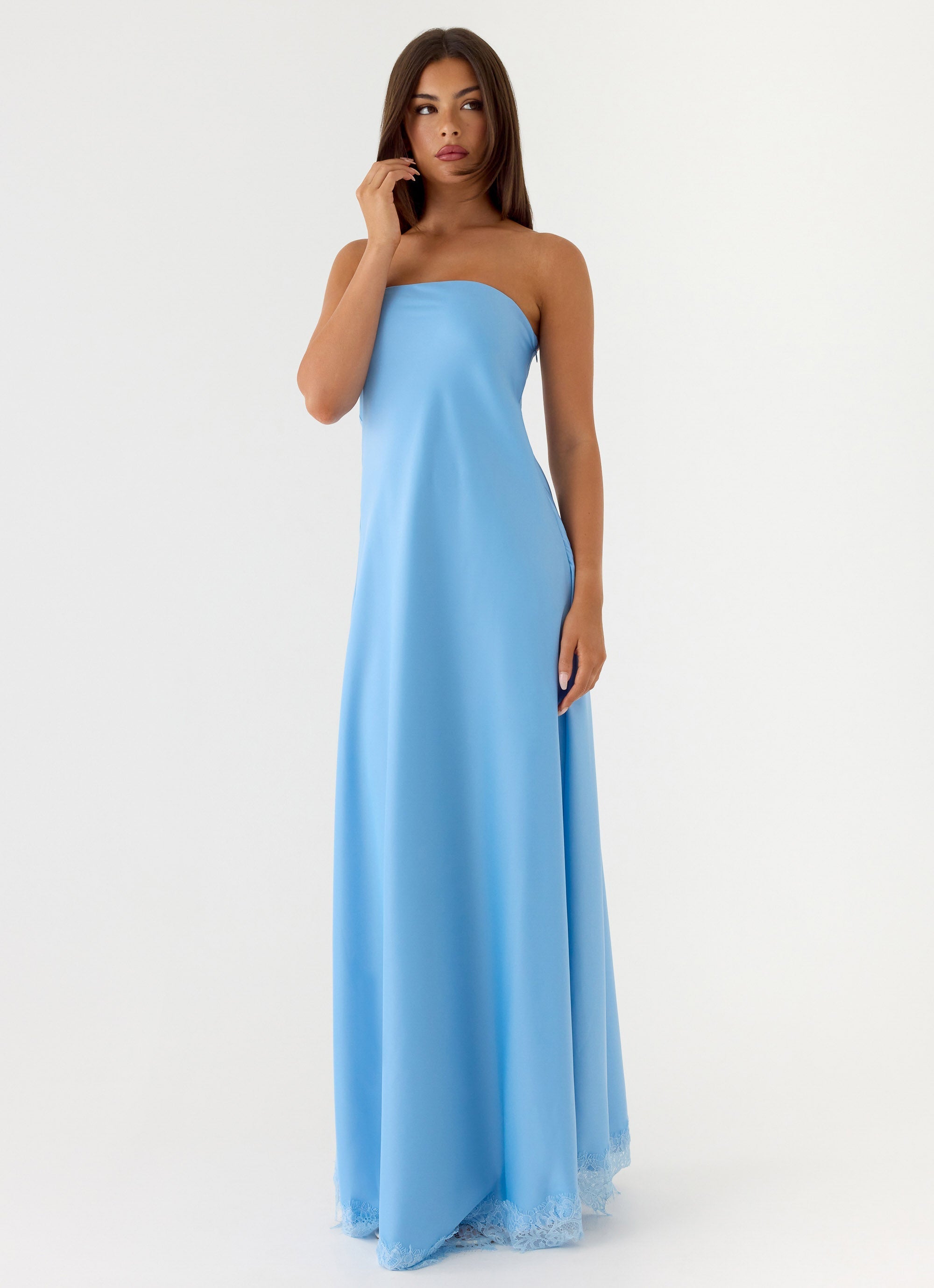 Yanina Strapless Maxi Dress - Blue