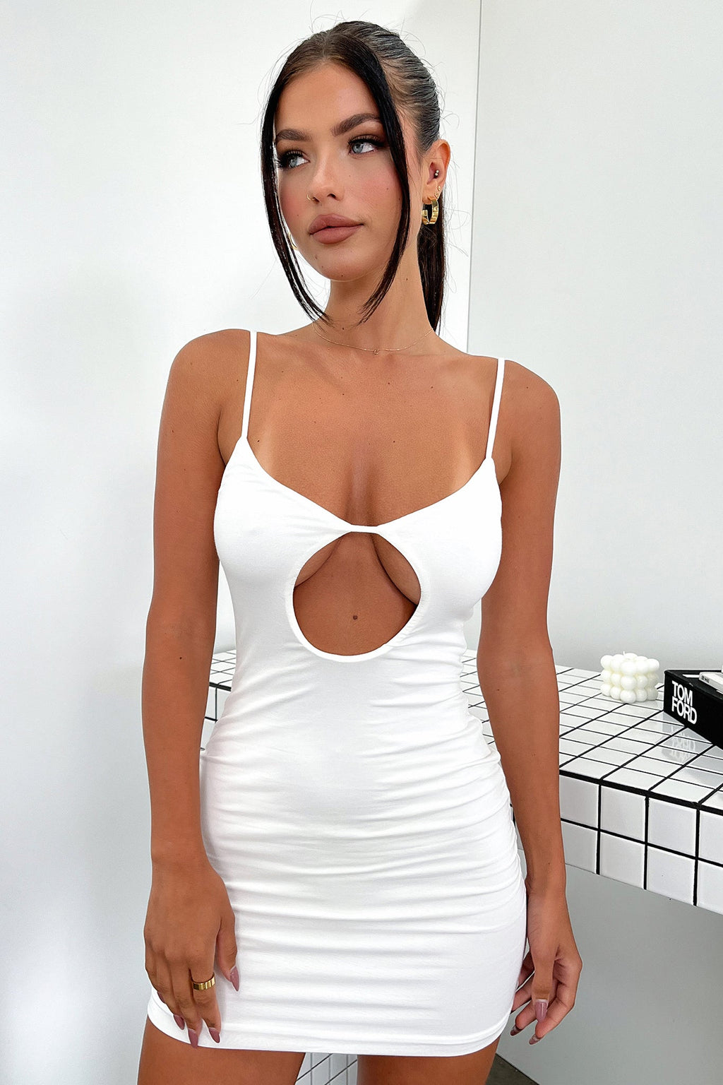 Maya Mini Dress - White