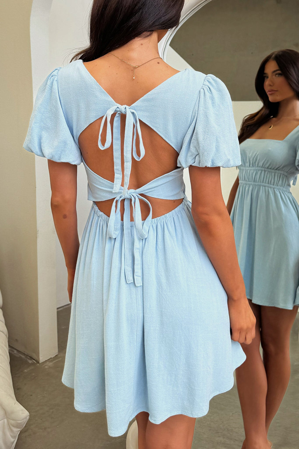 Whitney Dress - Baby Blue