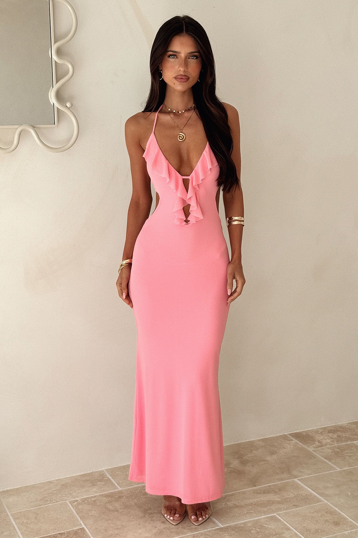 Zaric Maxi Dress - Pink