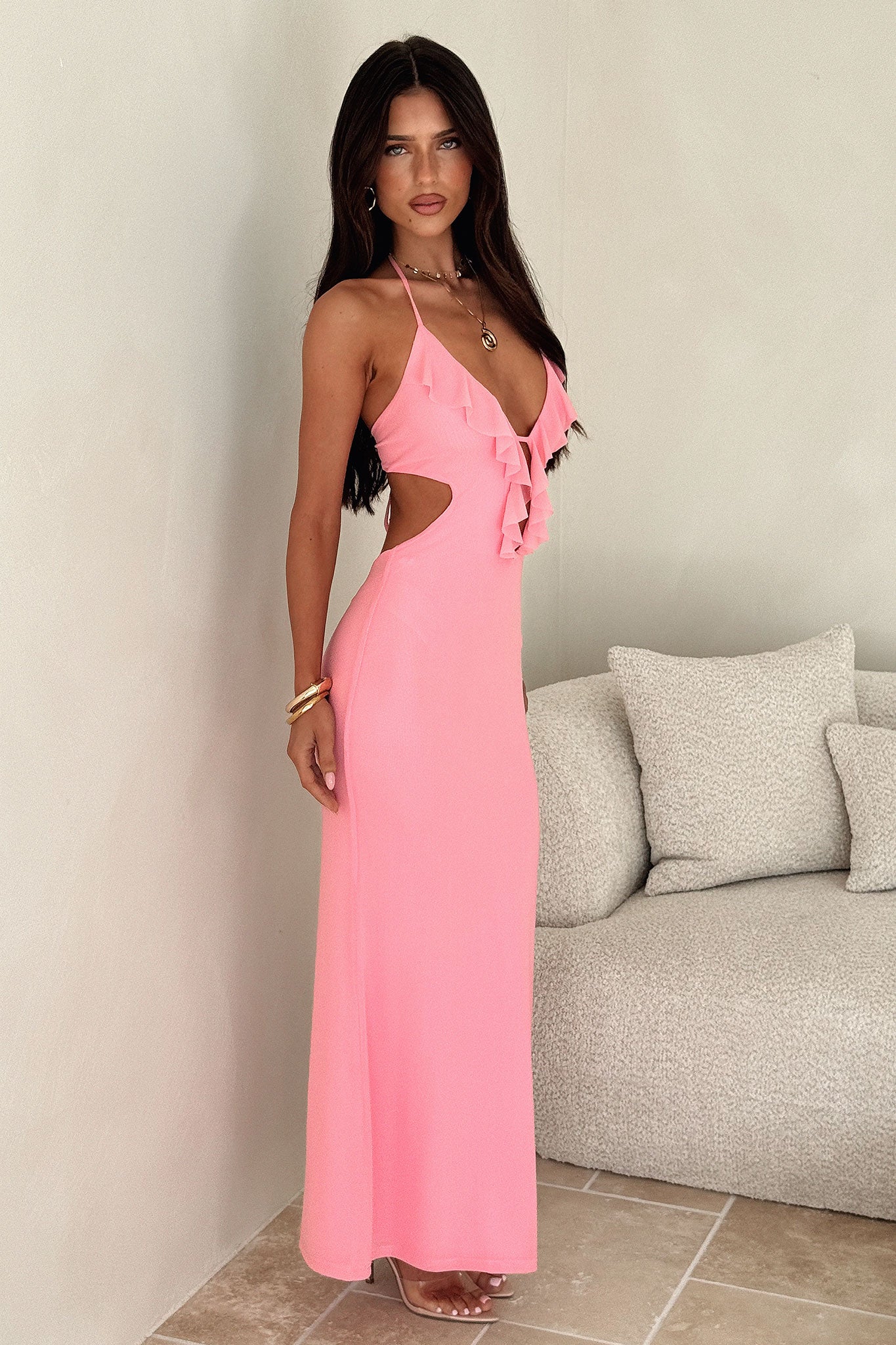 Zaric Maxi Dress - Pink