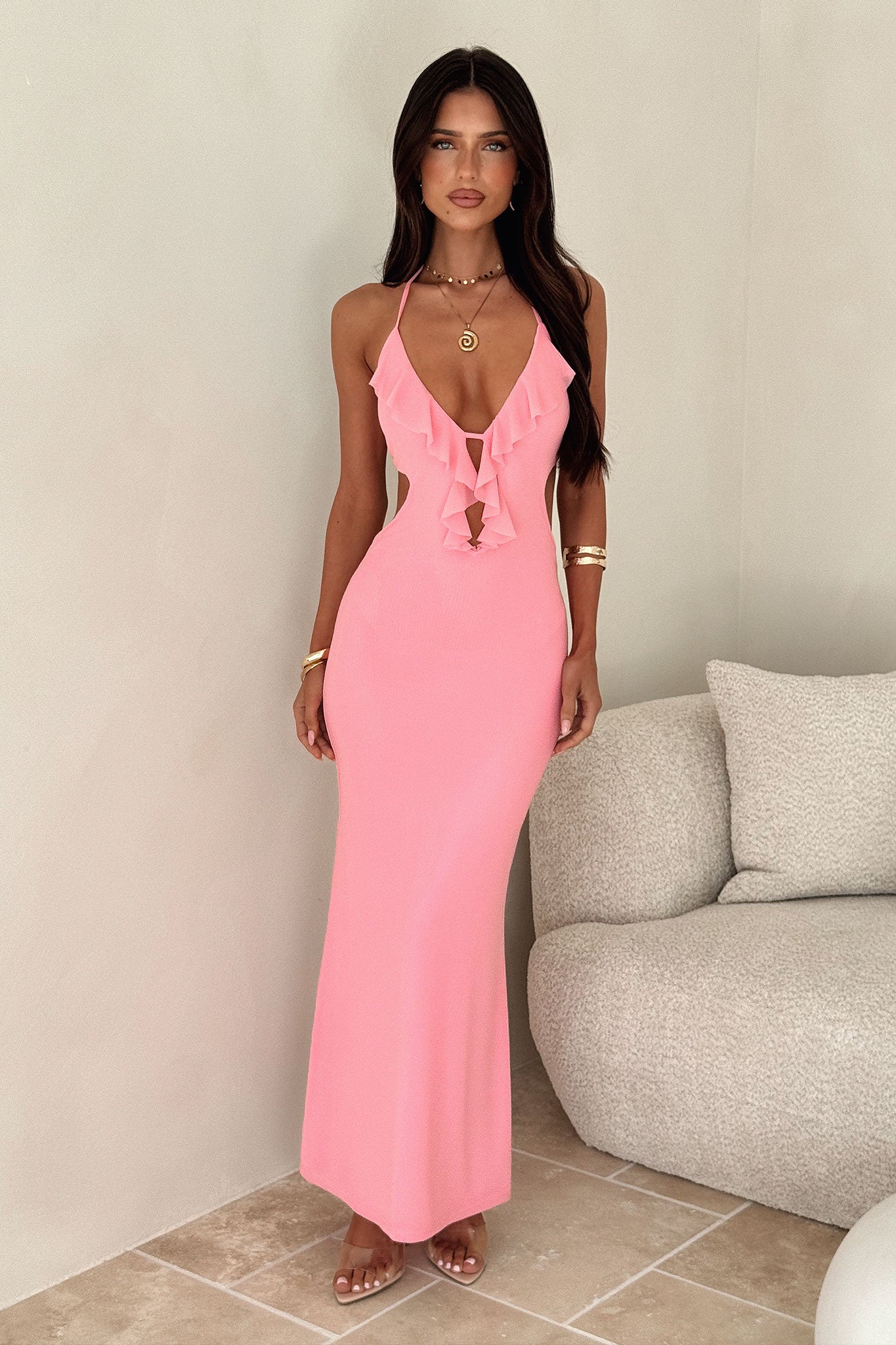 Zaric Maxi Dress - Pink